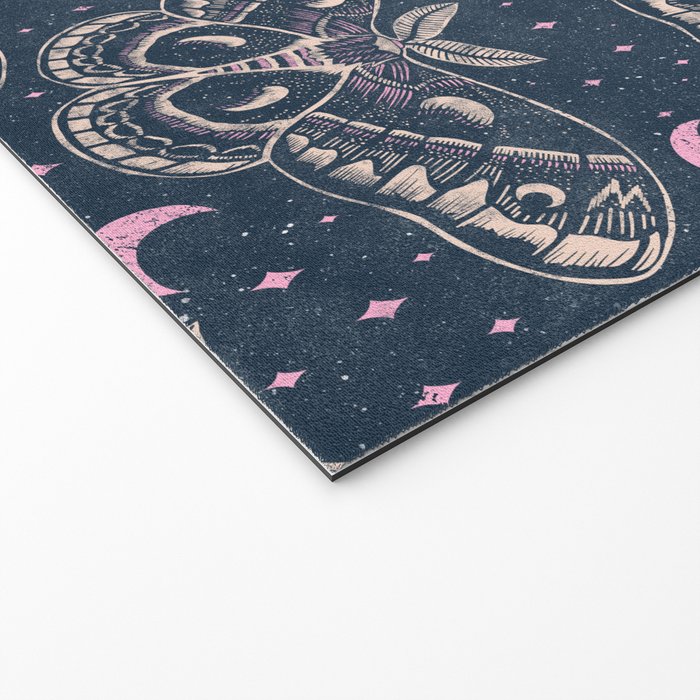Celestial Cecropia - midnight blue and orchid  Welcome Mat Gallery Image 2