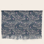 Celestial Cecropia - midnight blue and orchid  Wall Hanging Gallery Image 1