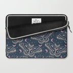 Celestial Cecropia - midnight blue and orchid  Laptop Sleeve Gallery Image 2