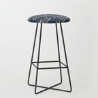 Celestial Cecropia - midnight blue and orchid  Stool Gallery Image 1