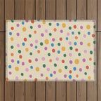 Dancing Balls on Cream Outdoor Rug Gallery Image 1