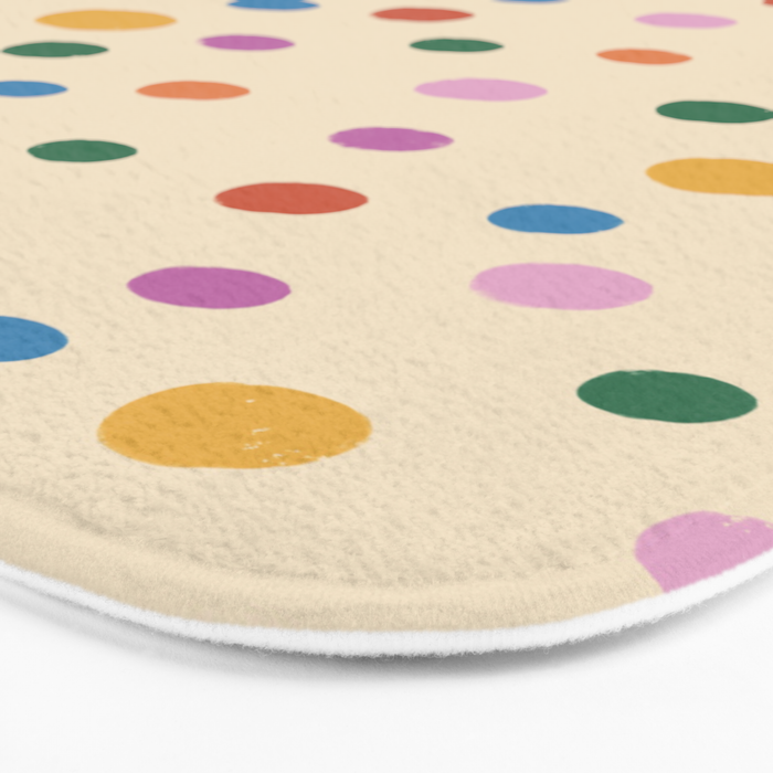 Dancing Balls on Cream Bath Mat Gallery Image 3