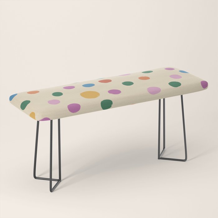 Dancing Balls on Cream Bench Gallery Image 1