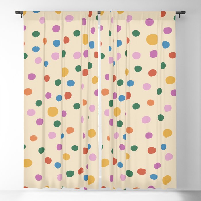 Dancing Balls on Cream Window Curtain Gallery Image 1