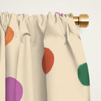 Dancing Balls on Cream Window Curtain Gallery Image 2