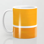 Antique Yellow  & Yellow Ochre Mid Century Modern Abstract Minimalist Rothko Color Field Squares Coffee Mug Gallery Image 3