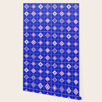 Talavera Mexican Tile - Pink & Periwinkle Palette Wallpaper Gallery Image 2