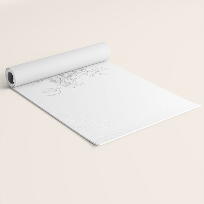 Beautiful Bouquet Line Yoga Mat Gallery Image 2