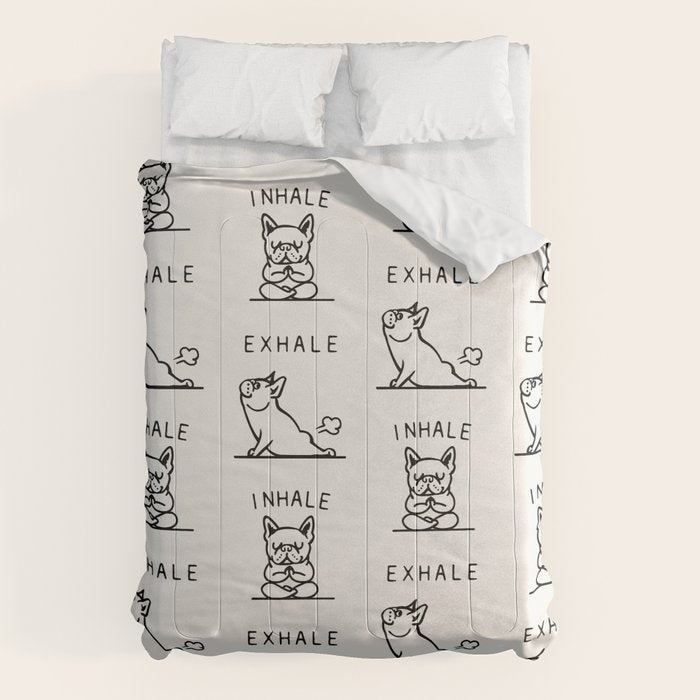 Inhale Exhale Frenchie Comforter Gallery Image 6
