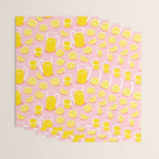 Fresh lemonade fruit drink cartoon pattern Wrapping Paper Gallery Image 3