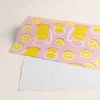 Fresh lemonade fruit drink cartoon pattern Wrapping Paper Gallery Image 2
