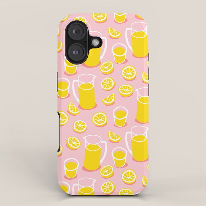 Fresh lemonade fruit drink cartoon pattern iPhone Case Gallery Image 1