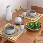 Cabana Stripe - marigold & cream Placemat Gallery Image 2
