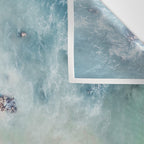 Ocean Pink Blush Beach Print - Aerial Beach - Sea Photo - Travel photography by Ingrid Beddoes Wall Tapestry Gallery Image 3