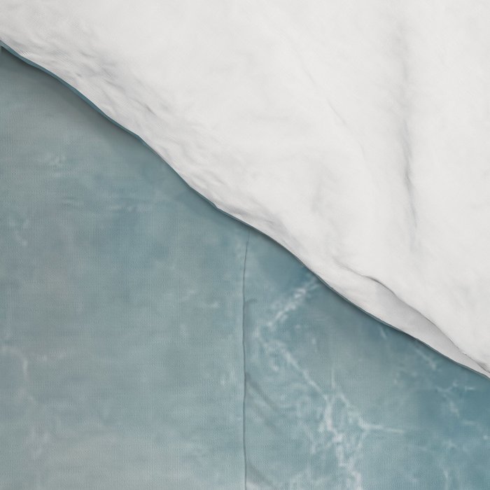 Ocean Pink Blush Beach Print - Aerial Beach - Sea Photo - Travel photography by Ingrid Beddoes Comforter Gallery Image 4