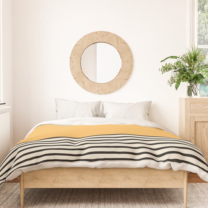 Sunrise / Sunset VI - Yellow & Black Duvet Cover Gallery Image 3