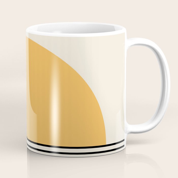Sunrise / Sunset VI - Yellow & Black Coffee Mug Gallery Image 1
