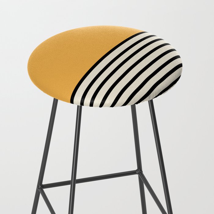 Sunrise / Sunset VI - Yellow & Black Stool Gallery Image 2
