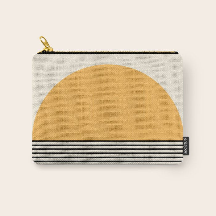 Sunrise / Sunset VI - Yellow & Black Carry All Pouch Gallery Image 1