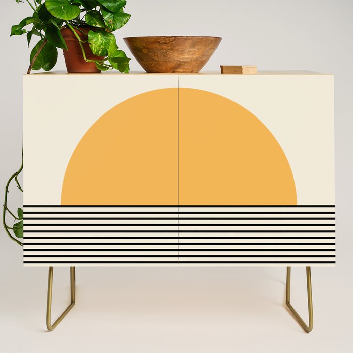 Sunrise / Sunset VI - Yellow & Black Credenza Gallery Image 1