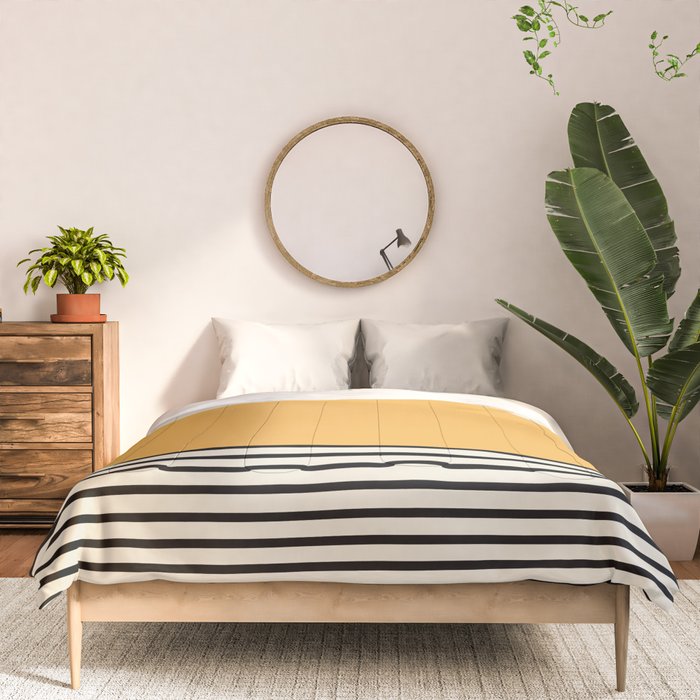 Sunrise / Sunset VI - Yellow & Black Comforter Gallery Image 3