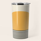 Sunrise / Sunset VI - Yellow & Black Travel Mug Gallery Image 1