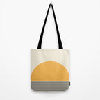 Sunrise / Sunset VI - Yellow & Black Tote Bag Gallery Image 2