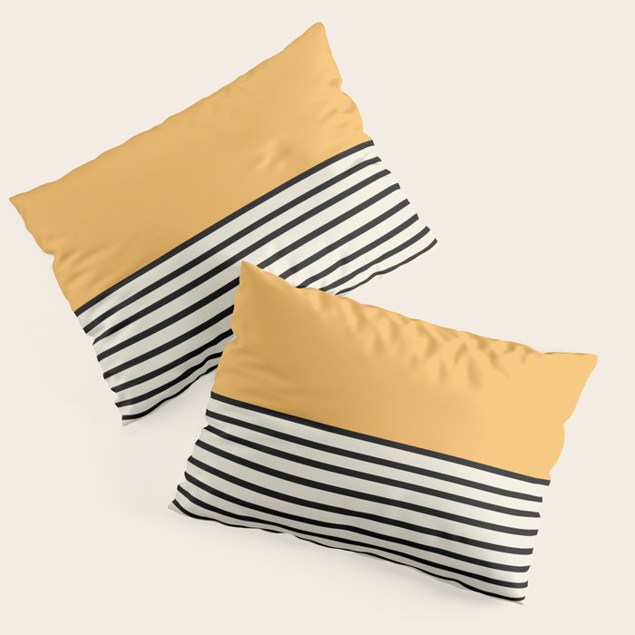 Sunrise / Sunset VI - Yellow & Black Pillow Sham Gallery Image 3