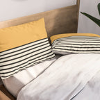 Sunrise / Sunset VI - Yellow & Black Pillow Sham Gallery Image 2