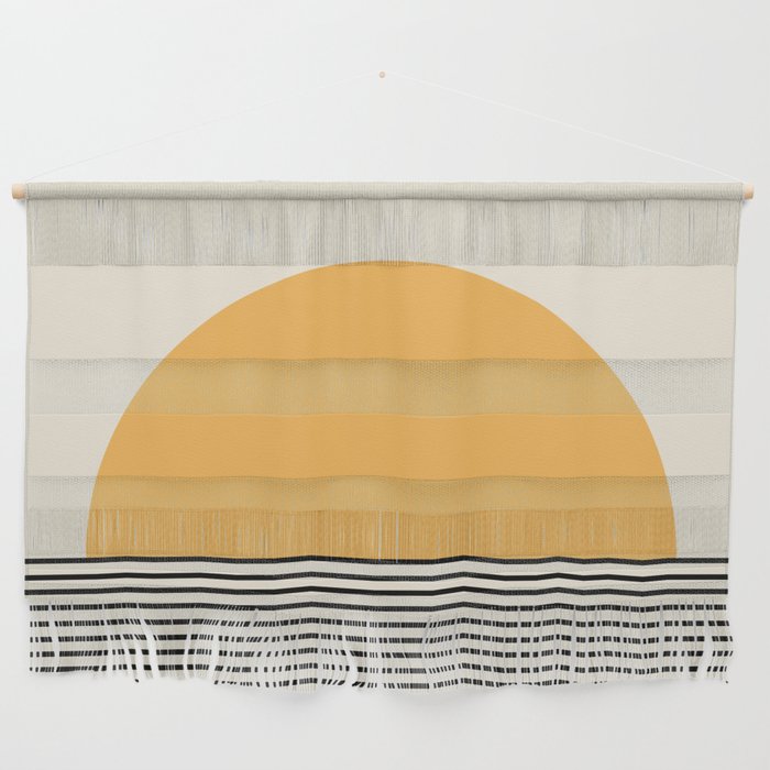 Sunrise / Sunset VI - Yellow & Black Wall Hanging Gallery Image 1