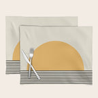 Sunrise / Sunset VI - Yellow & Black Placemat Gallery Image 1