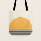 Sunrise / Sunset VI - Yellow & Black Tote Bag Gallery Image 1