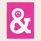 Peace and Love (pink edition) Poster Gallery Image 4