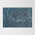 1900 Star Constellation Map - Chart Vintage Poster Rug Gallery Image 2