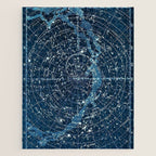 1900 Star Constellation Map - Chart Vintage Poster Jigsaw Puzzle Gallery Image 1