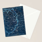 1900 Star Constellation Map - Chart Vintage Poster Stationery Card Gallery Image 2