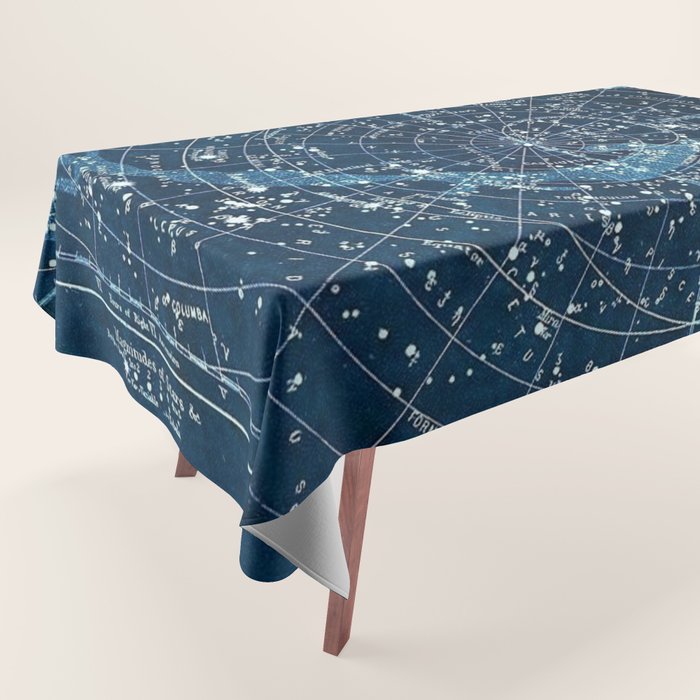 1900 Star Constellation Map - Chart Vintage Poster Tablecloth Gallery Image 1