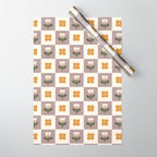 Checkerboard Flowers Wrapping Paper Gallery Image 1