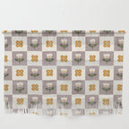Checkerboard Flowers Wall Hanging Gallery Image 1