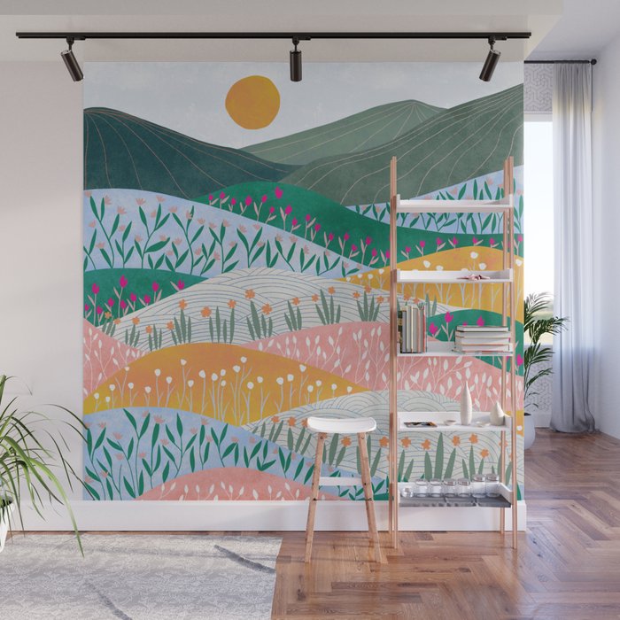 Spring Mountains Wall Mural Gallery Image 1