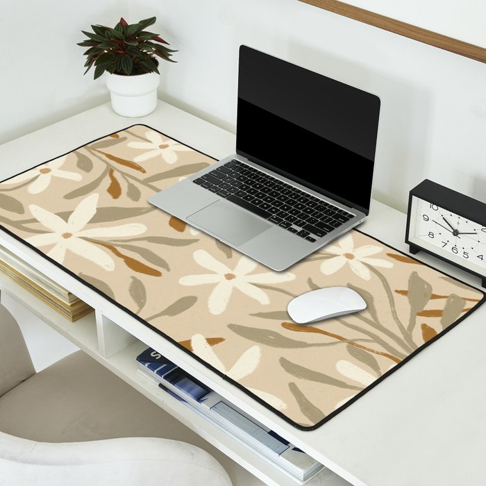 Pastel Wildflowers Desk Mat Gallery Image 2
