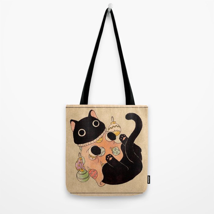 Christmas Cat 04 Tote Bag Gallery Image 2