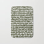Dots (Olive) Bath Mat Gallery Image 1
