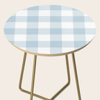Baby Blue Buffalo Check Side Table Gallery Image 2