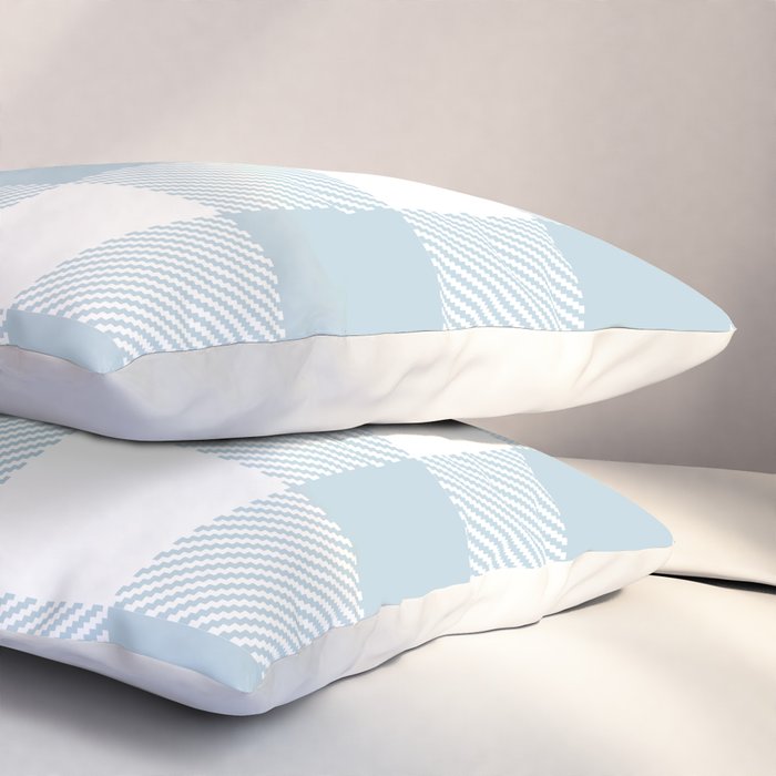 Baby Blue Buffalo Check Pillow Sham Gallery Image 3