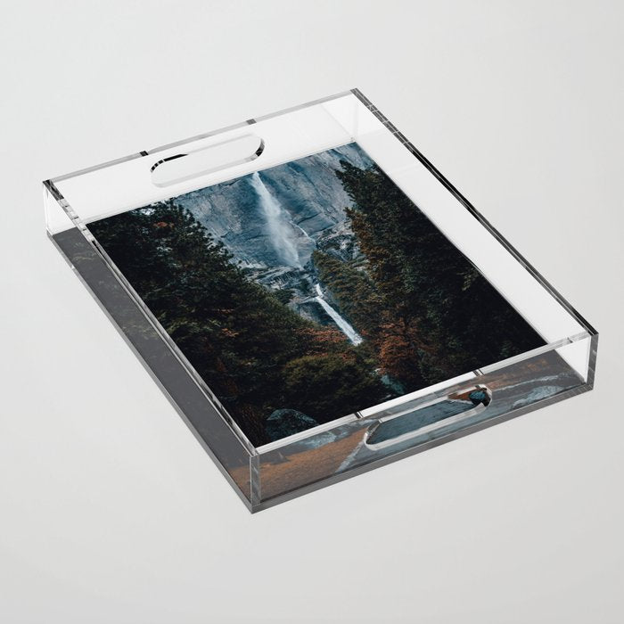 Upper and Lower Yosemite Falls Acrylic Tray Gallery Image 1