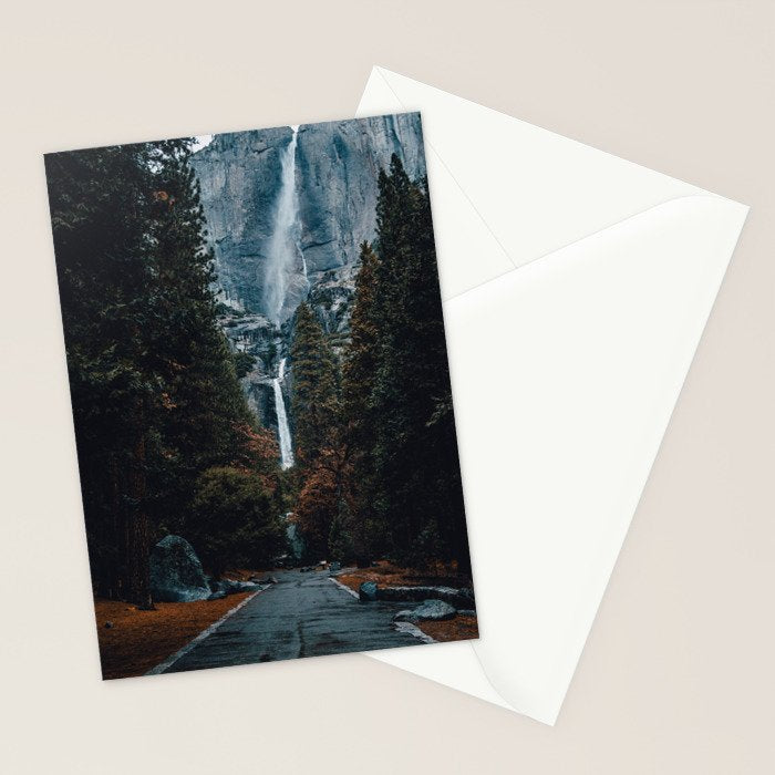 Upper and Lower Yosemite Falls Stationery Card Gallery Image 2