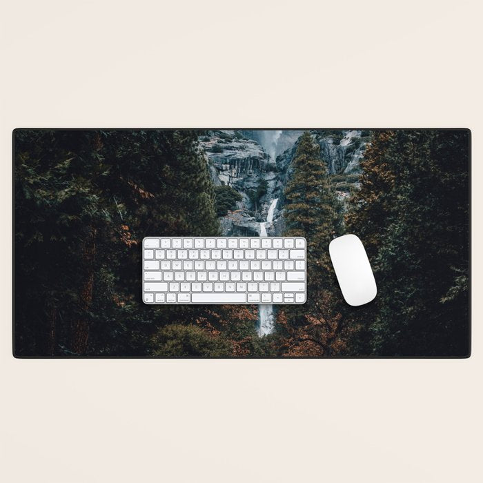Upper and Lower Yosemite Falls Desk Mat Gallery Image 1