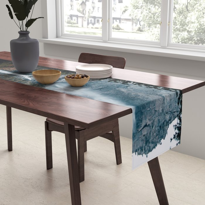 Upper and Lower Yosemite Falls Table Runner Gallery Image 2