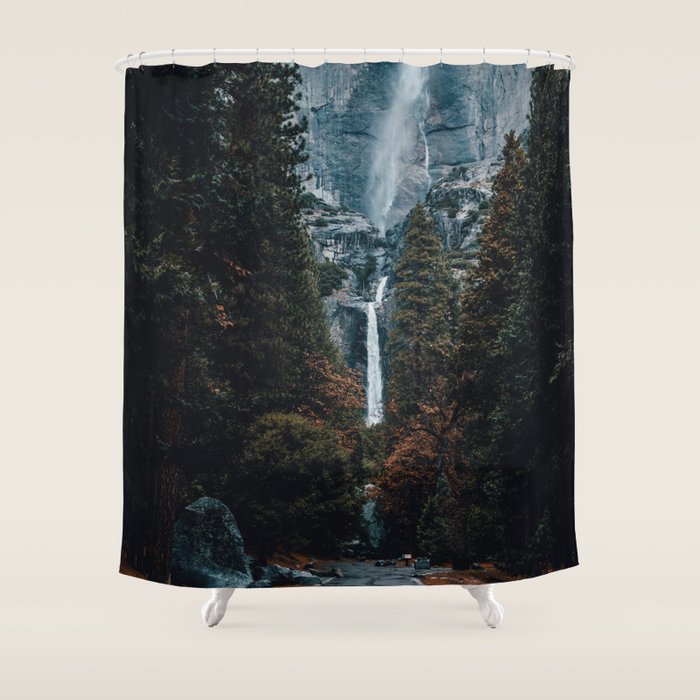 Upper and Lower Yosemite Falls Shower Curtain Gallery Image 1